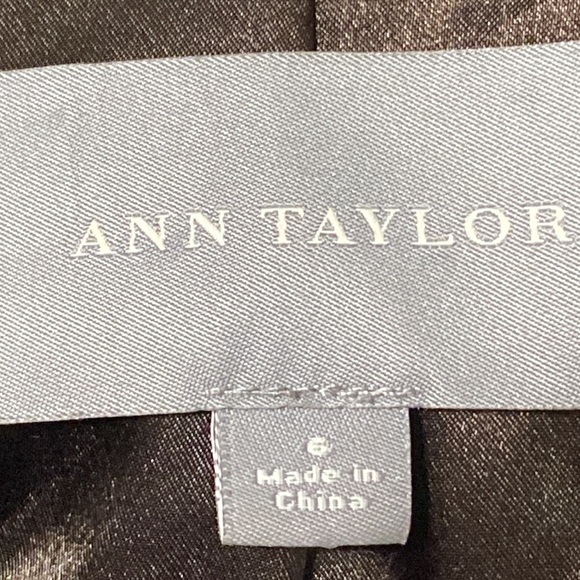 Ann Taylor Super Soft Genuine Leather Button Front Brown Collared Jacket Size 6 - Picture 10 of 10